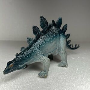 Vintage 1985 Imperial Stegosaurus 10" Dinosaur Blue/Grey Figure
